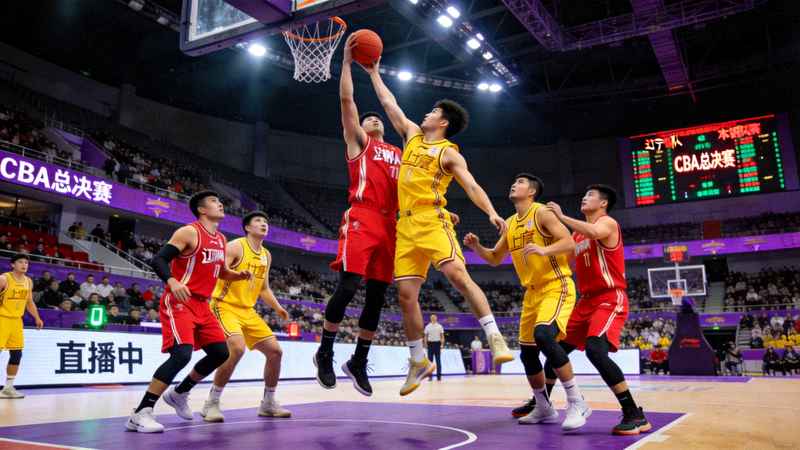 CBA总决赛辽宁本钢队与浙江广厦队的篮球比赛直播